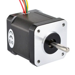 Nema Size 17 Dual Shaft Stepper Motor 17HM19-0406D 12V 0.9 deg 32Ncm 6 Wires