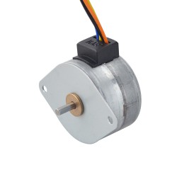 Φ35x22mm PM Rotary Stepper Motor 35PM24L01 15deg 53.9mN.m 0.8A 4 Wires