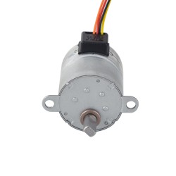 Φ25x30.5mm PM Geared Stepper Motor 25PM48L01-SG100 100:1 Spur Gearbox