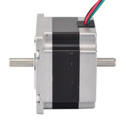 Nema 23 Dual Shaft Stepper Motor 23HS16-2804D 2V 1.8 deg 0.55Nm 4 Wires