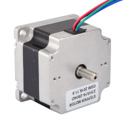 Nema 23 Dual Shaft Stepper Motor 23HS16-2804D 2V 1.8 deg 0.55Nm 4 Wires