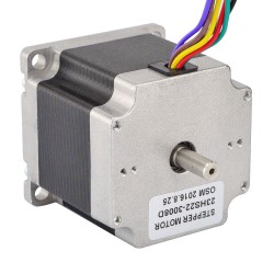 Nema 23 Dual Shaft Stepper Motor 23HS22-3008D Uni/Bipolar 1.8 deg 1.26Nm 8 Wires