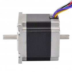 Nema 23 Dual Shaft Stepper Motor 23HS22-3008D Uni/Bipolar 1.8 deg 1.26Nm 8 Wires