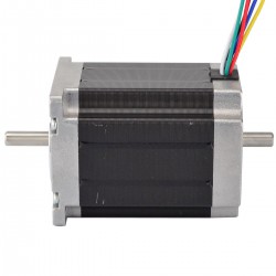 Nema 23 Dual Shaft Stepper Motor 23HS30-3006D 3V 1.8 deg 1.35Nm 6 Wires