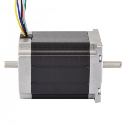 Nema 23 Dual Shaft Stepper Motor 23HS30-3006D 3V 1.8 deg 1.35Nm 6 Wires