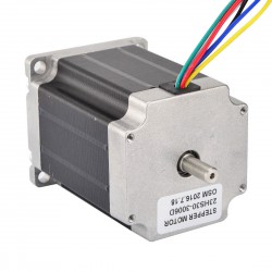 Nema 23 Dual Shaft Stepper Motor 23HS30-3006D 3V 1.8 deg 1.35Nm 6 Wires