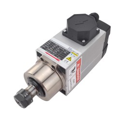 Air Cooled Square AC Spindle Motor GDZ93×82-1.5B4 220V 1.5KW 6.8A 18000RPM 300Hz ER20 Collet CNC VFD Motor