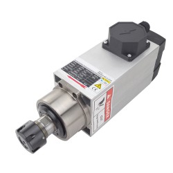 Air Cooled Square AC Spindle Motor GDZ93×82-2.2C4 380V 2.2KW 18000RPM 300Hz ER25 Collet