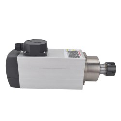 Air Cooled Square AC Spindle Motor GDZ93×82-2.2C4 380V 2.2KW 18000RPM 300Hz ER25 Collet