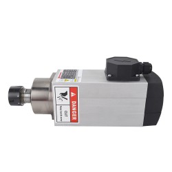 Air Cooled Square AC Spindle Motor GDZ93×82-2.2C4 380V 2.2KW 18000RPM 300Hz ER25 Collet