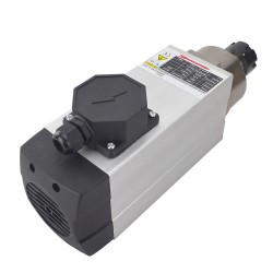 Air Cooled Square AC Spindle Motor GDZ93×82-2.2C4 380V 2.2KW 18000RPM 300Hz ER25 Collet