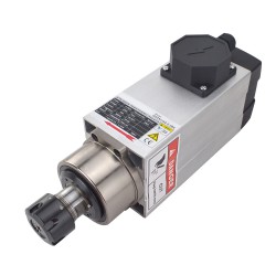 Air Cooled Square AC Spindle Motor GDZ93×82-2.2B4 220V 2.2KW 10A 18000RPM 300Hz ER25 Collet