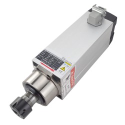 Air Cooled Square AC Spindle Motor GDZ93×82-3.5C4 380V 3.5KW 18000RPM 300Hz ER25 Collet