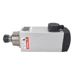 Air Cooled Square AC Spindle Motor GDZ120×103-6.0C4 380V 6.0KW 18000RPM 300Hz ER32 Collet