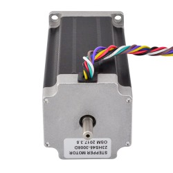 Nema 23 Dual Shaft Stepper Motor 23HS45-3008D Unipolar/Bipolar 1.8 deg 2.5Nm 8 Wires