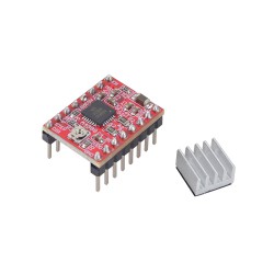 5Pcs/Pack A4988 Stepper Driver Module with Heat Sink for 3d Printer Reprap