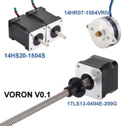 Stepper Motors Kit for VORON 0.1 Kit (14HS20-1504S & 14HR07-1004VRN & 17LS13-0404E-200G)