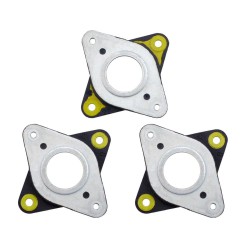 3Pcs NEMA 17 Stepper Motor Steel and Rubber Vibration Dampers with 4 M3 Screws