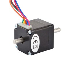 Dual Shaft Nema 11 Stepper Motor 11HS12-0956D 1.8 deg 4.3Ncm 2.7V 6 Wires