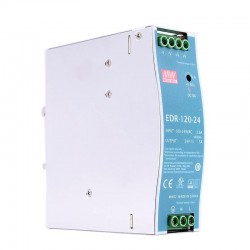 MeanWell EDR-120-24 DIN Rail Power Supply 24VDC 120W 5A