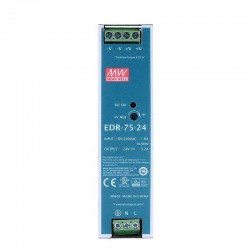 MeanWell EDR-75-24 DIN Rail Power Supply 24VDC 75W 3.2A