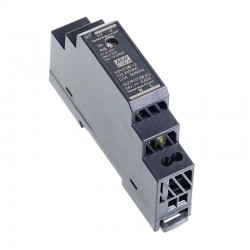 MeanWell HDR-15-24 15W 24VDC 0.63A Ultra Slim Step Shape DIN Rail Power Supply