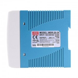 Meanwell MDR-20-24 DIN Rail Power Supply 24VDC 1A 20W