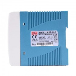 Meanwell MDR-20-5 DIN Rail Power Supply 5VDC 3A 20W