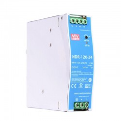 Meanwell NDR-120-24 DIN Rail Power Supply 24VDC 5A 120W
