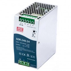 Meanwell SDR-240-24 DIN Rail Power Supply 24VDC 10A 240W with PFC Function