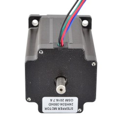 Nema 24 Dual Shaft Stepper Motor 24HS34-3504D 3.85V 3.1Nm 4 Wires