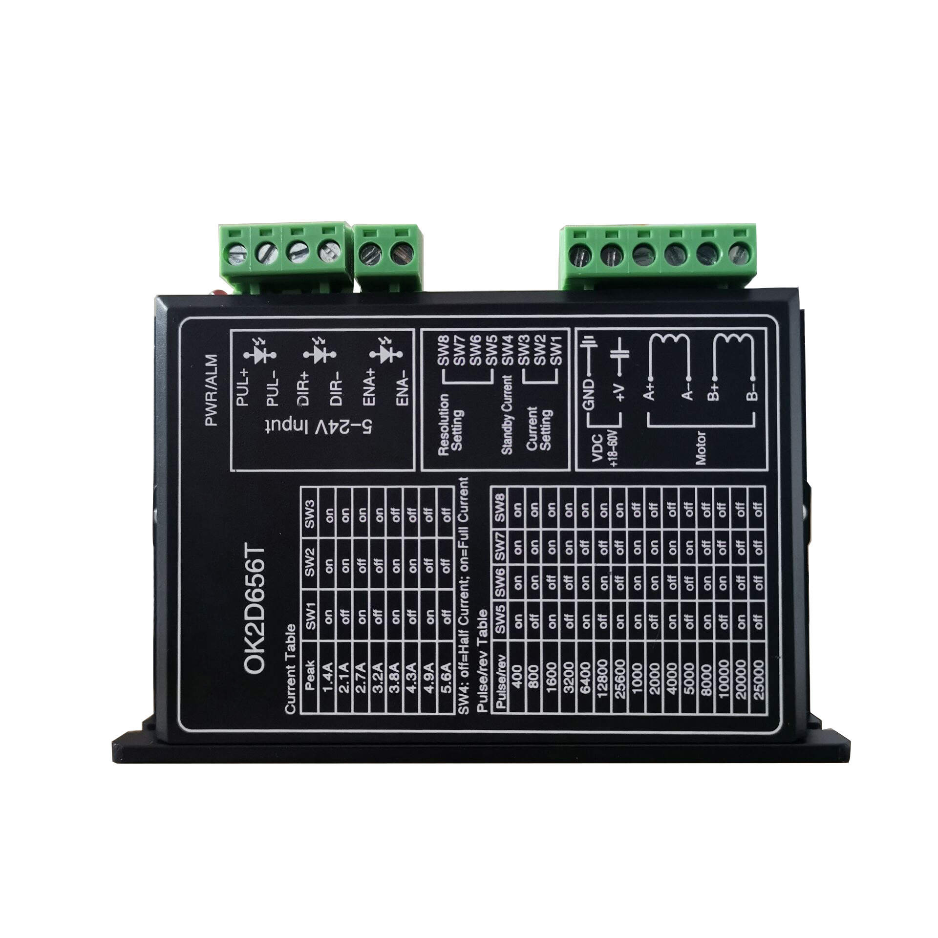 YEJMKJ Digital Stepper Motor Driver, 2.8-8.4A 24-110VDC/18-80VAC 2