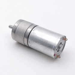 20Pcs Φ24.4mm 6V/12V High Torque Brushed Reduction DC Motor PMDC Motor GM25-370CA with Spur Gearbox