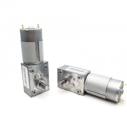 20Pcs 12V/24V Permanent Magnet DC Worm Gear Motor 8.8W Shaft 8mm With 90 Degree Output Shaft Worm Gearbox