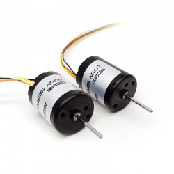 2Pcs Φ22.4mm 12V/24V BLDC Motor Brushless DC Motor TEC2430 4500RPM 3W 0.05kg.cm Shaft 2mm