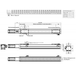 Heavy Load Linear Guide Ball Screw Linear Stage Actuator FSL80 100-1200mm with Nema24 Stepper Motor