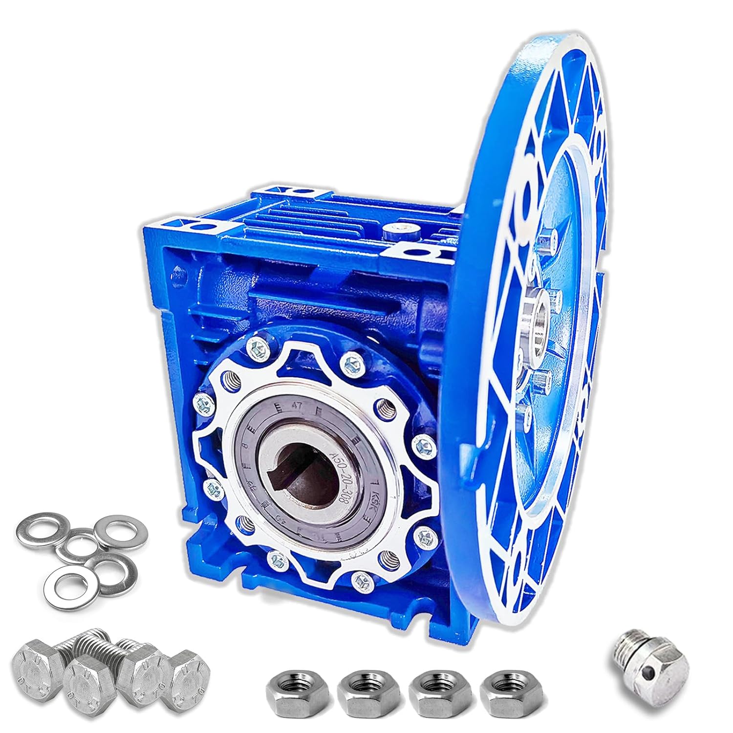RV050 80B14/80B5 Round Worm Gear Reducer Gearbox Ratio 5:1 10:1 15