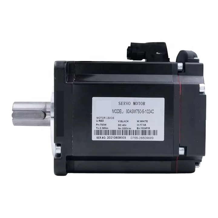 【ヒョードル】モーター 750w 750W DC Servo Motor 80ASM750-5-1024C 48V 20A 2.39N.m 3000 RPM 80 x