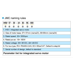 Nema 17 Integrated AC Servo Motor JMC iHSV42-40-07-24 78W 24V 0.185N.m 52000RPM 42 x 42mm