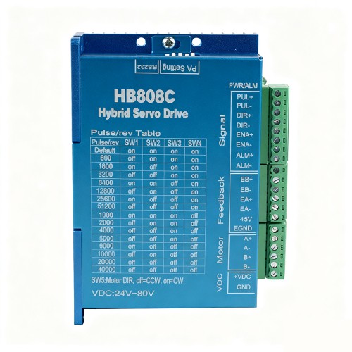 2 Phase Closed Loop Stepper Motor Driver HB808C AC18-80V for Nema 17/23/24 Motor