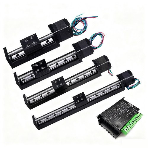 Mini Motorized Linear Stage OSP001602 CNC Sliding Table with Neme 11 Stepper Motor & TB6600 Drver Kit