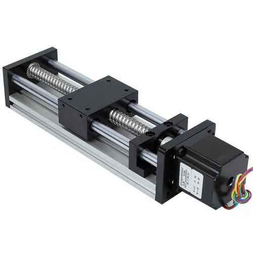 Motorized CNC Linear Slide Table OSP001604 with NEMA23 57mm Stepper Motor & 1605 Motion Module