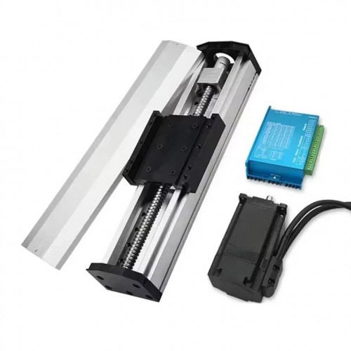Fully Enclosed Waterproof Ballscrew CNC Slide Table Kit OSP001614 with NEMA 23 Stepper Motor + HB8080C Driver