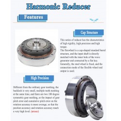 ZXF Series Harmonic Reducer Gearbox Ratio 30:1/50:1/80:1/100:1/120:1/160:1 for Stepper / Servo Motor