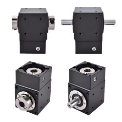 Nema 17 Right Angle Bevel Gearbox 90 Degree Commutator Ratio 2:1/3:1/5:1 for Nema 17 Stepper Motor