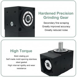 Nema 17 Right Angle Bevel Gearbox 90 Degree Commutator Ratio 2:1/3:1/5:1 for Nema 17 Stepper Motor