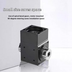Nema 17 Right Angle Bevel Gearbox 90 Degree Commutator Ratio 2:1/3:1/5:1 for Nema 17 Stepper Motor