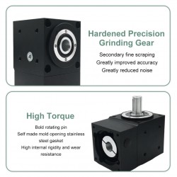 Nema 34 Right Angle Bevel Gearbox Ratio 2:1/3:1/5:1 for NEMA 34 Stepper/ 80mmServo Motor