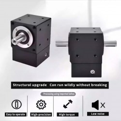 Nema 34 Right Angle Bevel Gearbox Ratio 2:1/3:1/5:1 for NEMA 34 Stepper/ 80mmServo Motor