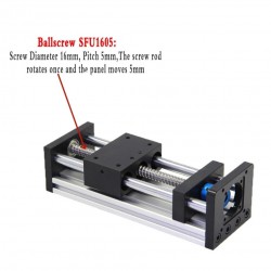 Manual Linear Guide GGP5080 Rail Slide Stage Ballscrew CNC Motion Module with Handwheel